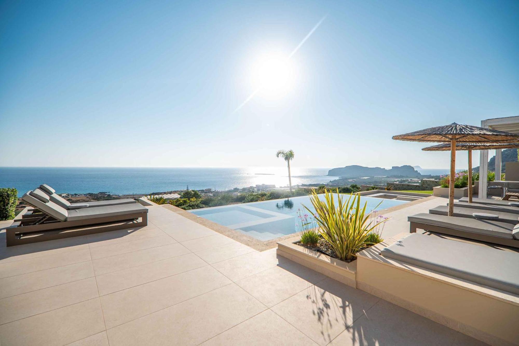 Cielo E Mare Villas I "Free" Heated Pools & Seaview Фаласарна Екстер'єр фото